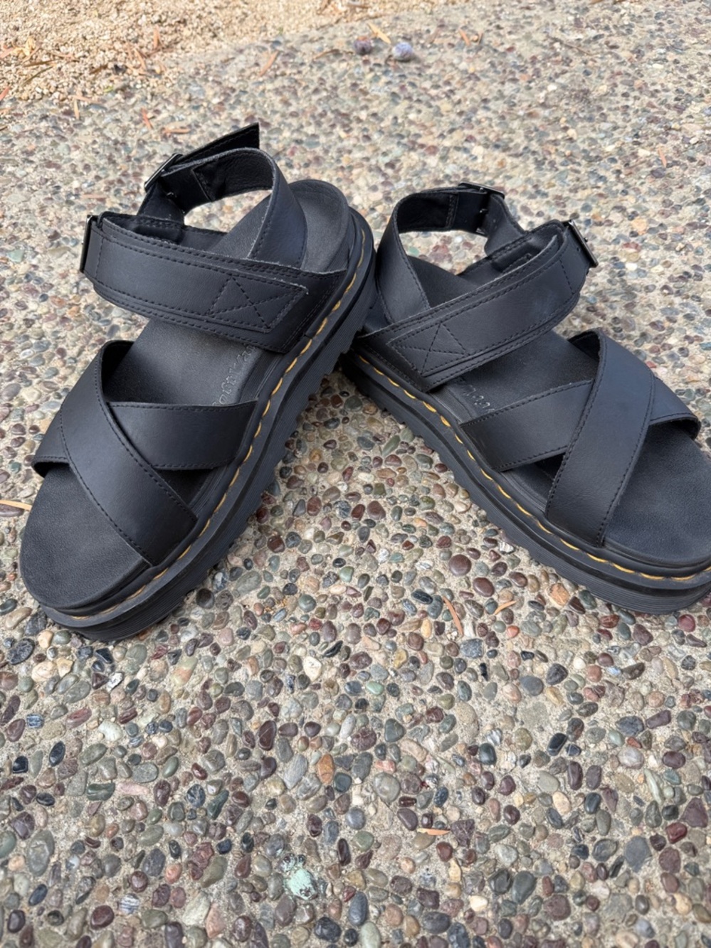 Dr. Martens Black Sandals VOSS II